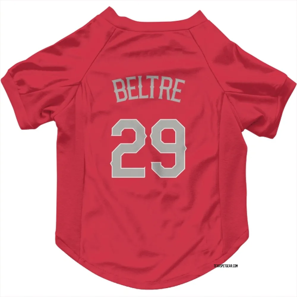 Texas Rangers Adrian Beltre Red Pet Jersey for Dog & Cat