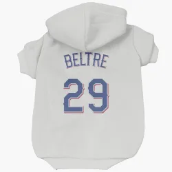 Texas Rangers Adrian Beltre White Pet Hoodie for Dog & Cat