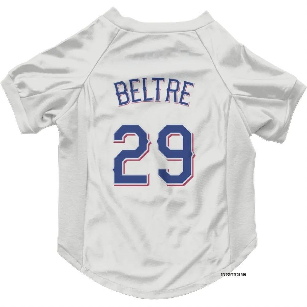 Texas Rangers Adrian Beltre White Pet Jersey for Dog & Cat