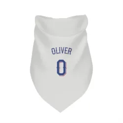 Texas Rangers Al Oliver White Pet Bandana for Dog & Cat