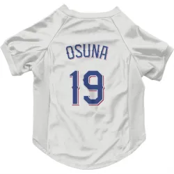 Texas Rangers Alejandro Osuna White Pet Jersey for Dog & Cat