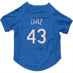 Texas Rangers Alexis Diaz Royal Pet Jersey for Dog & Cat