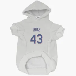Texas Rangers Alexis Diaz White Pet Hoodie for Dog & Cat