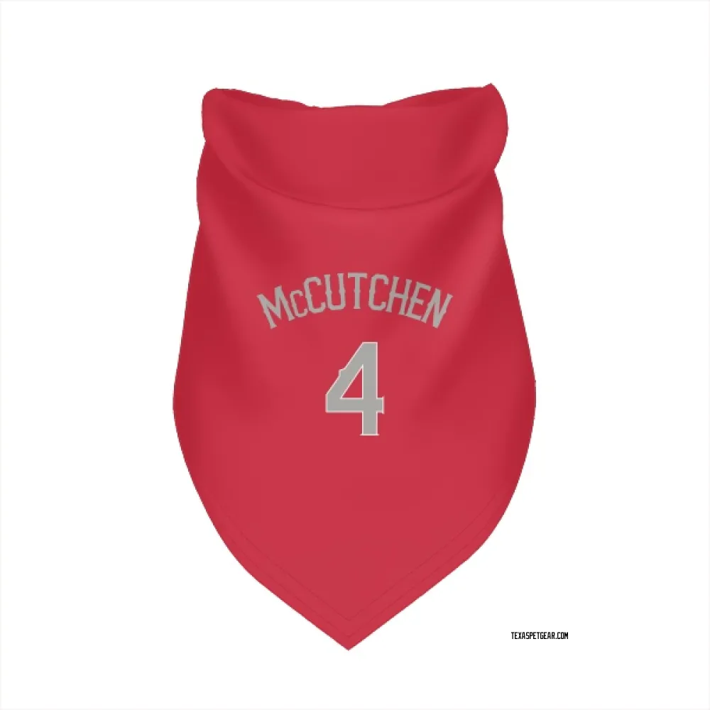 Texas Rangers Andrew McCutchen Red Pet Bandana for Dog & Cat
