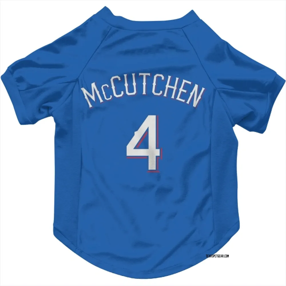 Texas Rangers Andrew McCutchen Royal Pet Jersey for Dog & Cat