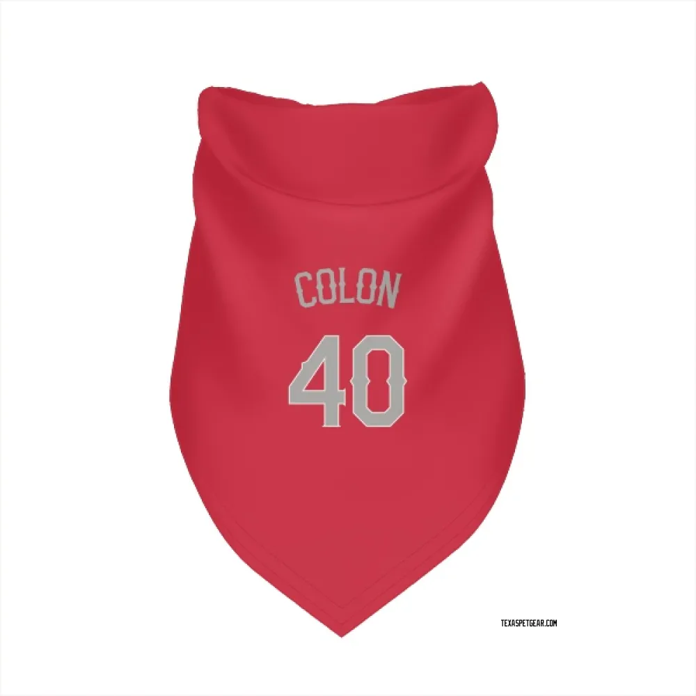 Texas Rangers Bartolo Colon Red Pet Bandana for Dog & Cat