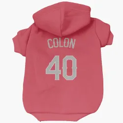 Texas Rangers Bartolo Colon Red Pet Hoodie for Dog & Cat