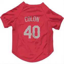 Texas Rangers Bartolo Colon Red Pet Jersey for Dog & Cat