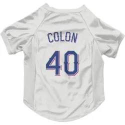 Texas Rangers Bartolo Colon White Pet Jersey for Dog & Cat