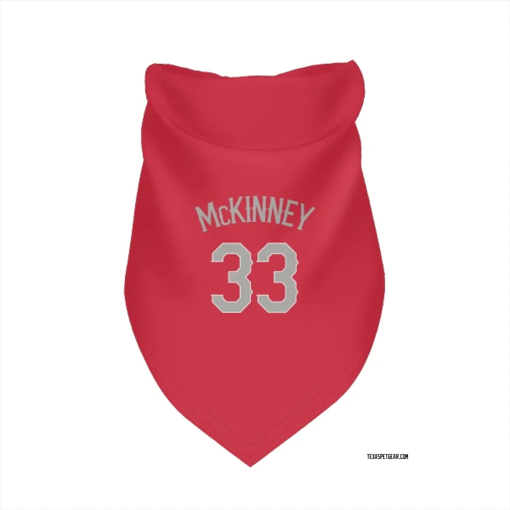 Texas Rangers Billy McKinney Red Pet Bandana for Dog & Cat