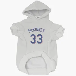 Texas Rangers Billy McKinney White Pet Hoodie for Dog & Cat