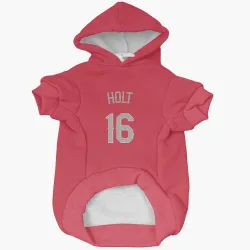 Texas Rangers Brock Holt Red Pet Hoodie for Dog & Cat