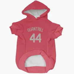 Texas Rangers Cal Quantrill Red Pet Hoodie for Dog & Cat