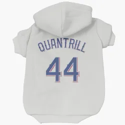 Texas Rangers Cal Quantrill White Pet Hoodie for Dog & Cat