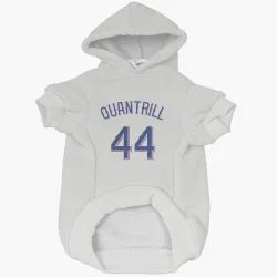 Texas Rangers Cal Quantrill White Pet Hoodie for Dog & Cat