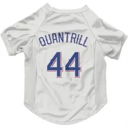 Texas Rangers Cal Quantrill White Pet Jersey for Dog & Cat