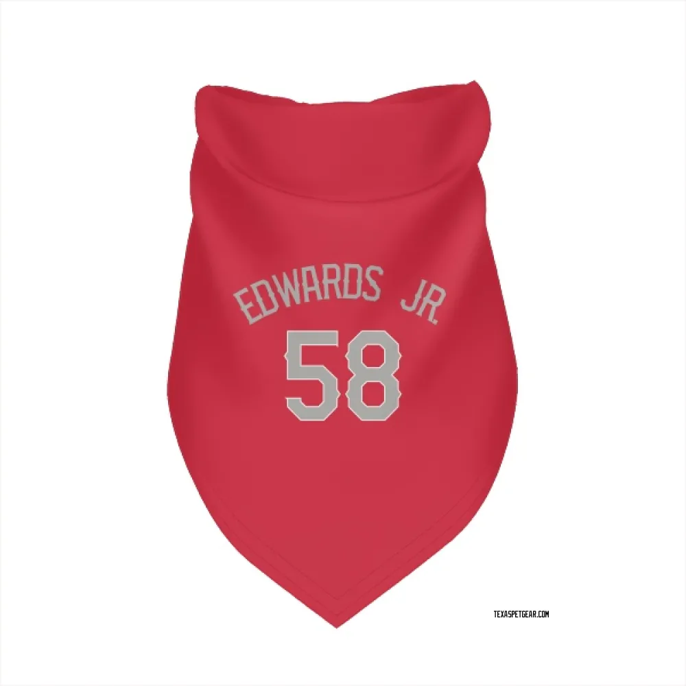 Texas Rangers Carl Edwards Jr. Red Pet Bandana for Dog & Cat