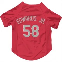 Texas Rangers Carl Edwards Jr. Red Pet Jersey for Dog & Cat