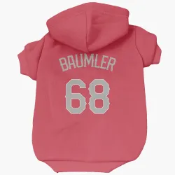 Texas Rangers Carter Baumler Red Pet Hoodie for Dog & Cat