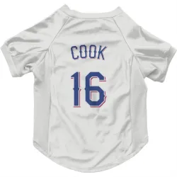 Texas Rangers Casey Cook White Pet Jersey for Dog & Cat