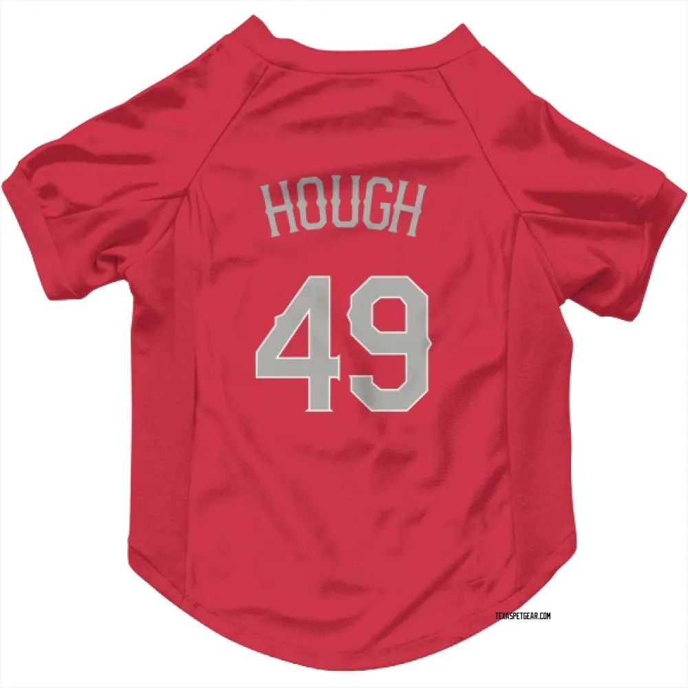Texas Rangers Charlie Hough Red Pet Jersey for Dog & Cat