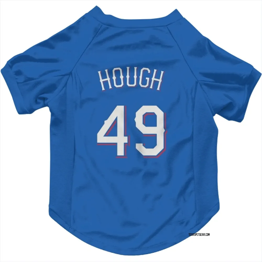 Texas Rangers Charlie Hough Royal Pet Jersey for Dog & Cat