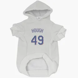 Texas Rangers Charlie Hough White Pet Hoodie for Dog & Cat