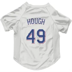 Texas Rangers Charlie Hough White Pet Jersey for Dog & Cat