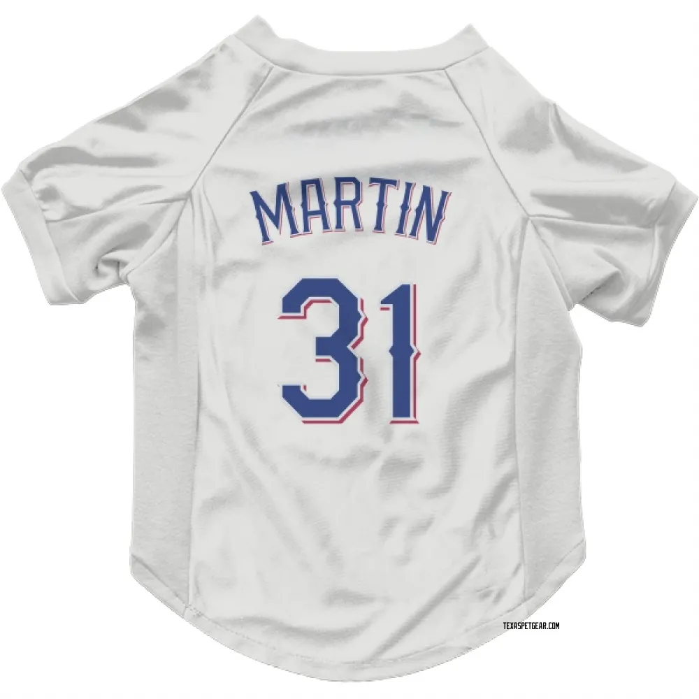 Texas Rangers Chris Martin White Pet Jersey for Dog & Cat