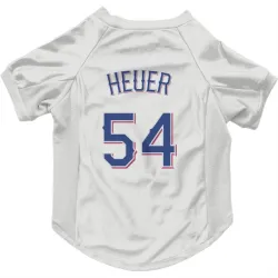 Texas Rangers Codi Heuer White Pet Jersey for Dog & Cat