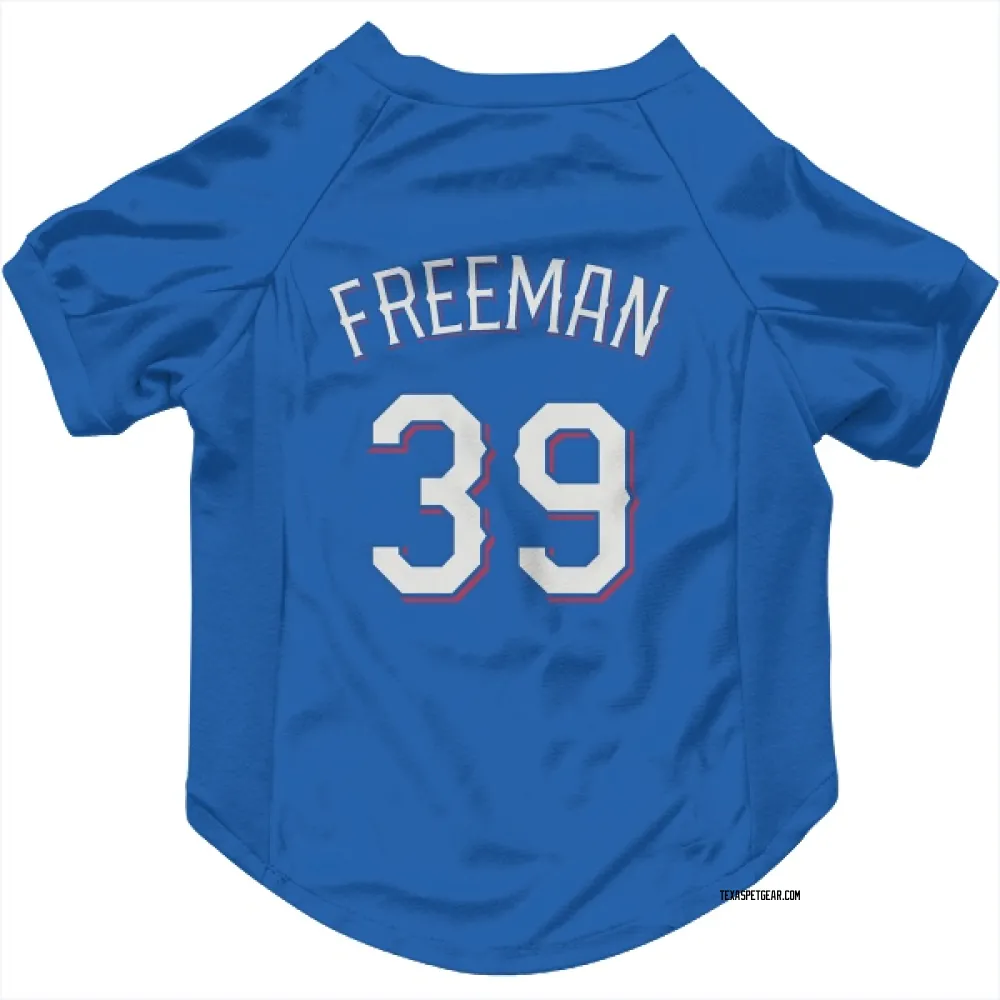 Texas Rangers Cody Freeman Royal Pet Jersey for Dog & Cat
