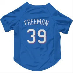 Texas Rangers Cody Freeman Royal Pet Jersey for Dog & Cat