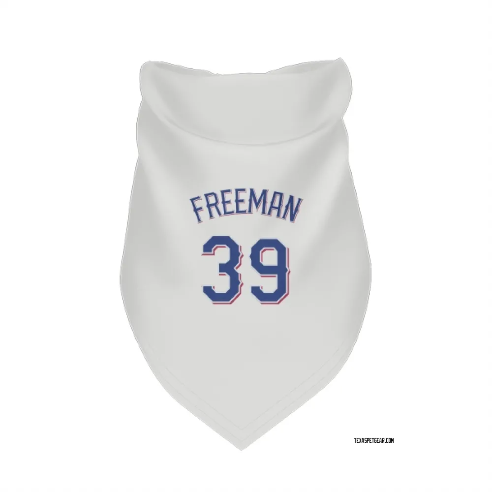 Texas Rangers Cody Freeman White Pet Bandana for Dog & Cat