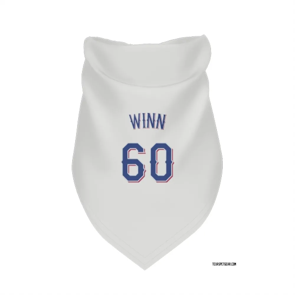 Texas Rangers Cole Winn White Pet Bandana for Dog & Cat