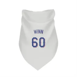 Texas Rangers Cole Winn White Pet Bandana for Dog & Cat