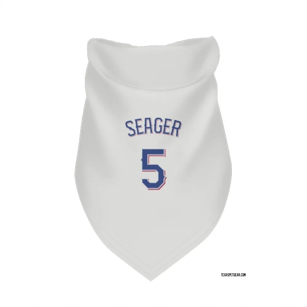 Texas Rangers Corey Seager White Pet Bandana for Dog & Cat