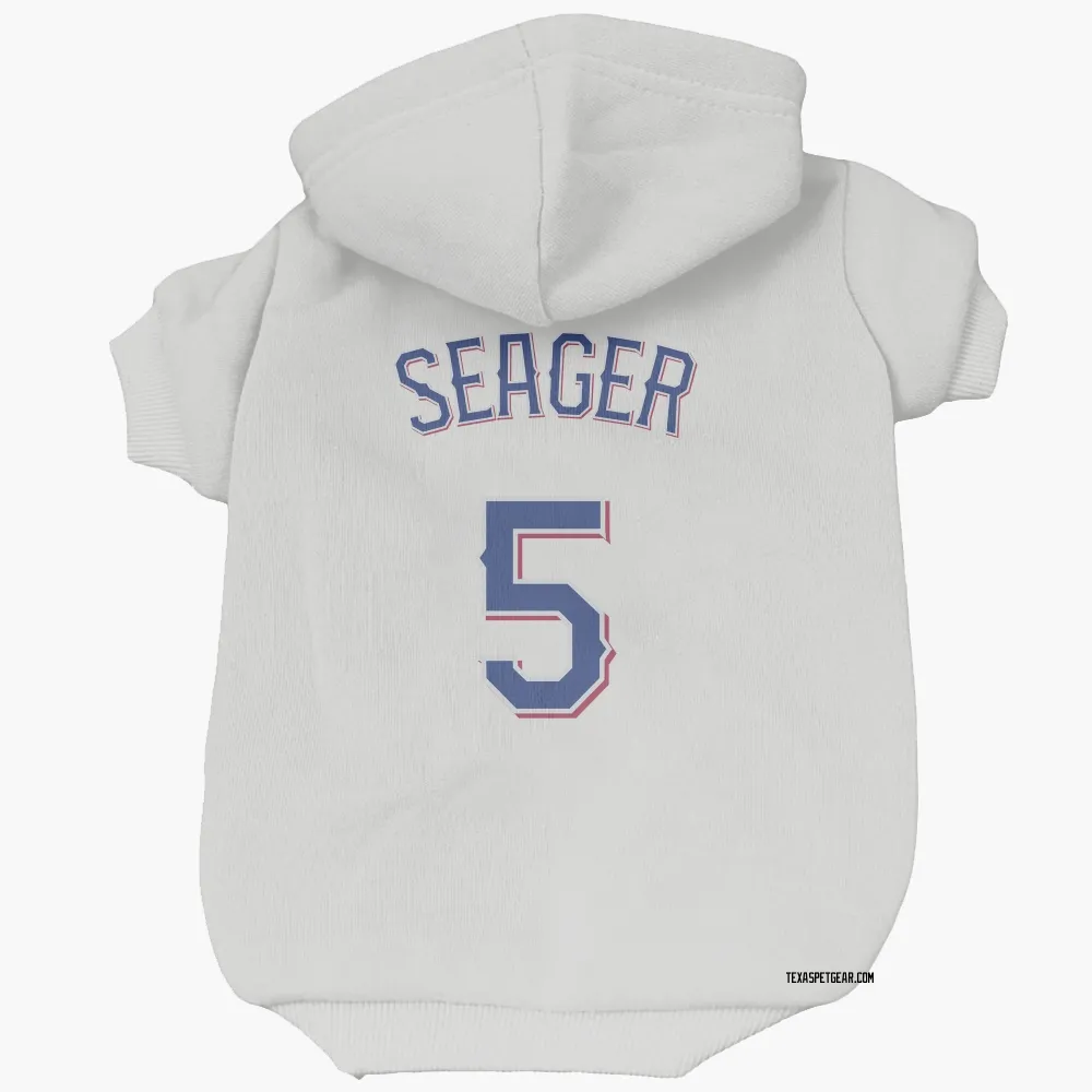Texas Rangers Corey Seager White Pet Hoodie for Dog & Cat