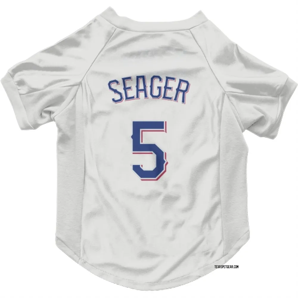 Texas Rangers Corey Seager White Pet Jersey for Dog & Cat