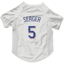 Texas Rangers Corey Seager White Pet Jersey for Dog & Cat