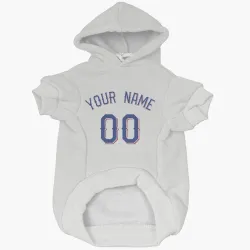 Texas Rangers Custom White Pet Hoodie for Dog & Cat