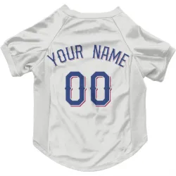 Texas Rangers Custom White Pet Jersey for Dog & Cat