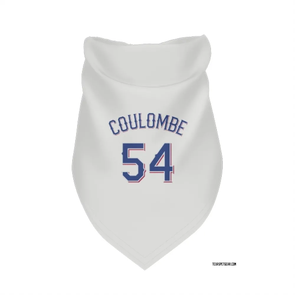 Texas Rangers Danny Coulombe White Pet Bandana for Dog & Cat