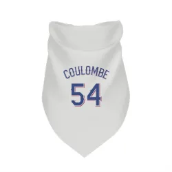 Texas Rangers Danny Coulombe White Pet Bandana for Dog & Cat