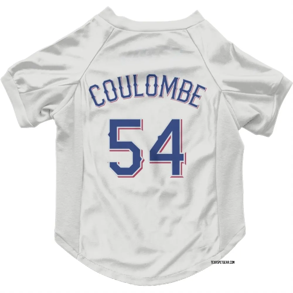 Texas Rangers Danny Coulombe White Pet Jersey for Dog & Cat