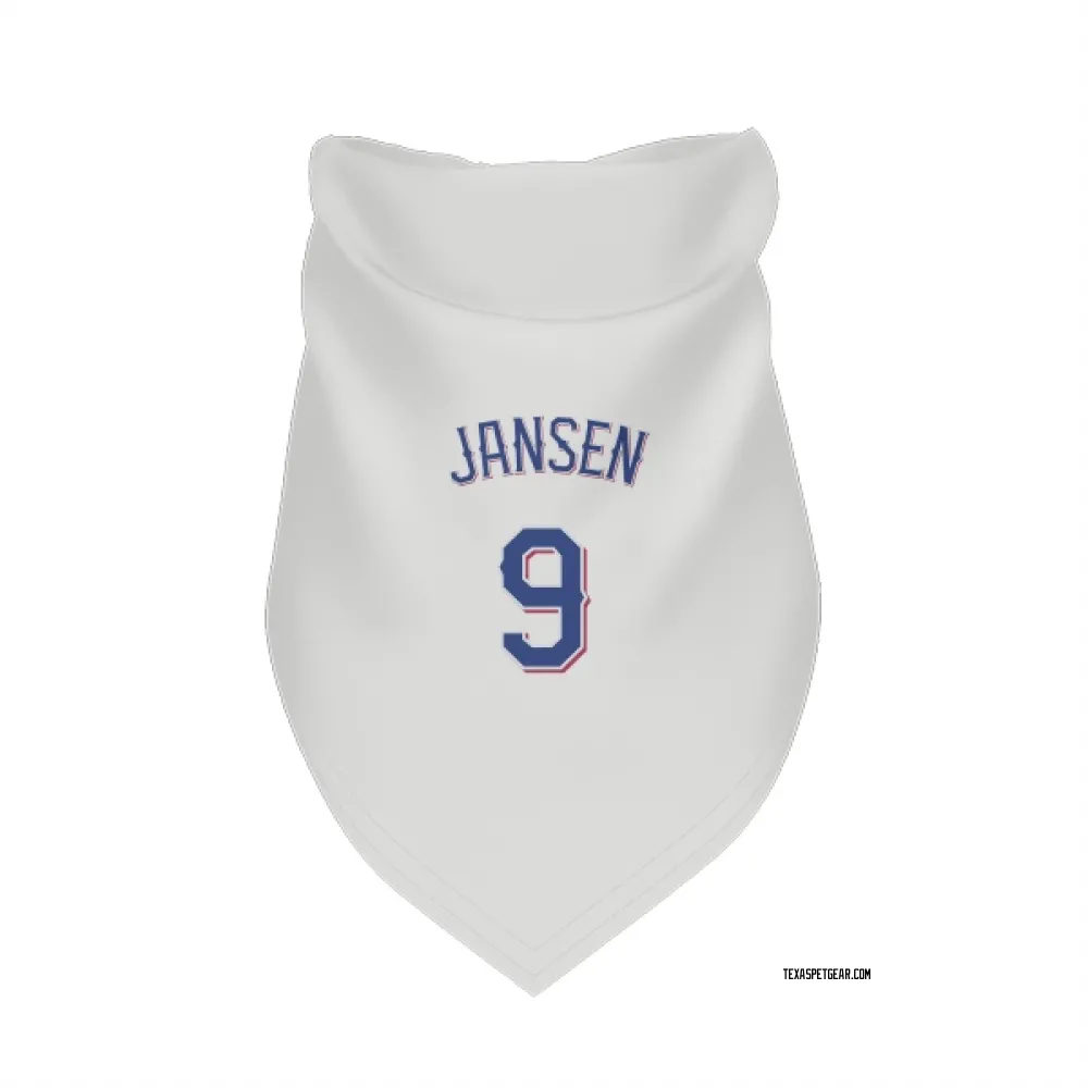Texas Rangers Danny Jansen White Pet Bandana for Dog & Cat