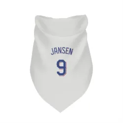 Texas Rangers Danny Jansen White Pet Bandana for Dog & Cat