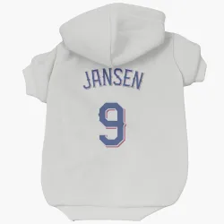 Texas Rangers Danny Jansen White Pet Hoodie for Dog & Cat
