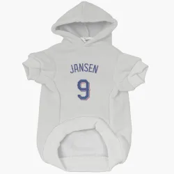 Texas Rangers Danny Jansen White Pet Hoodie for Dog & Cat