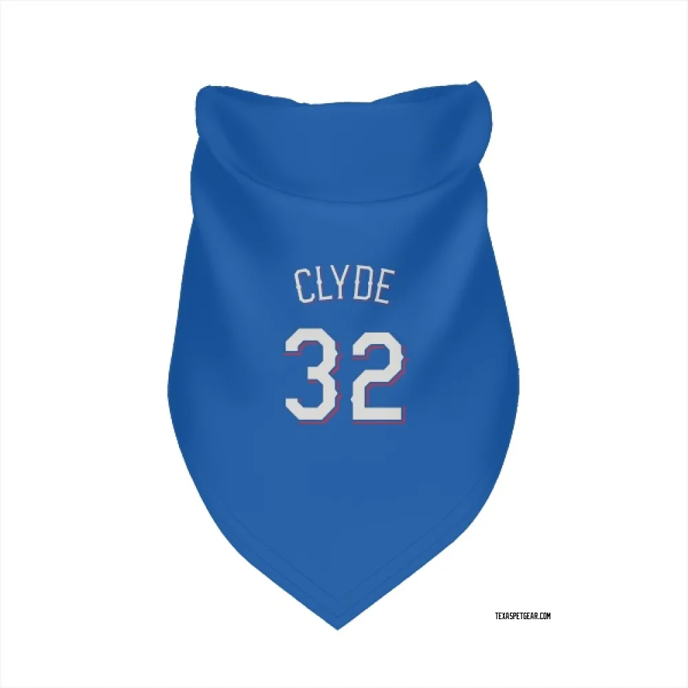 Texas Rangers David Clyde Royal Pet Bandana for Dog & Cat