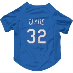 Texas Rangers David Clyde Royal Pet Jersey for Dog & Cat